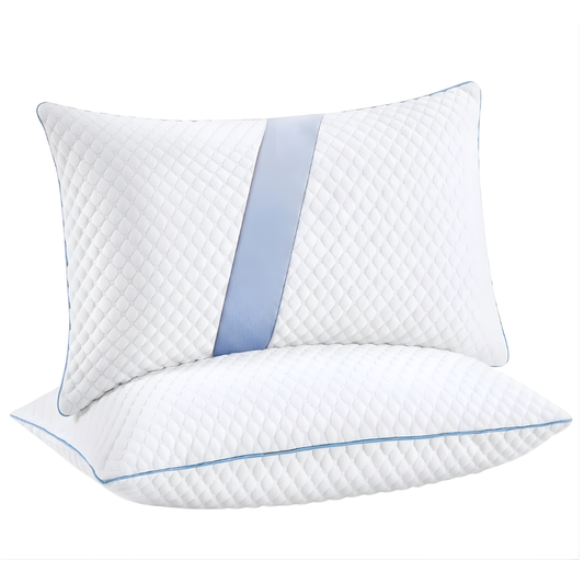 Cooling Adjustable Memory Foam Queen Size 2-Pack Pillows Set