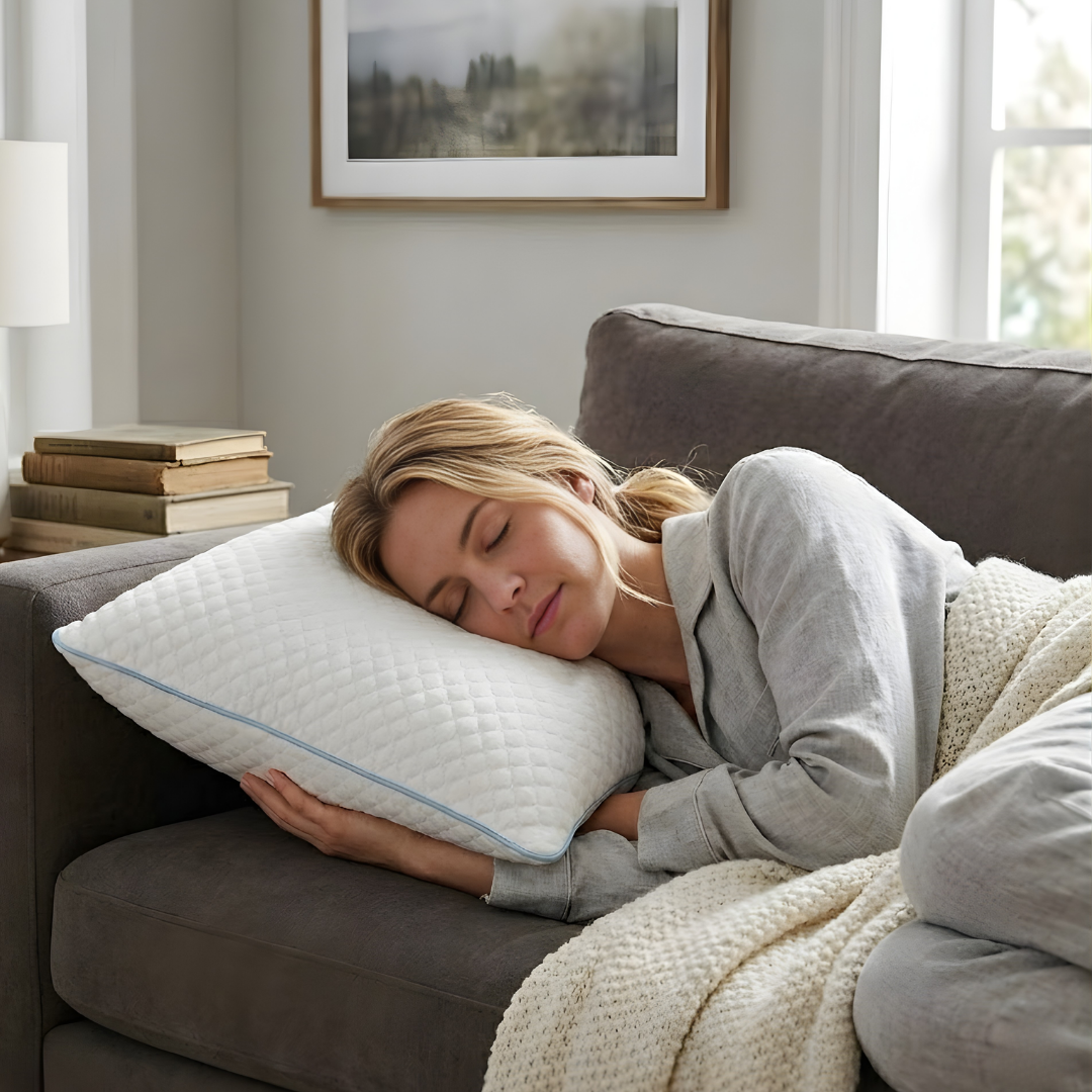 Cooling Adjustable Memory Foam Queen Size 2-Pack Pillows Set
