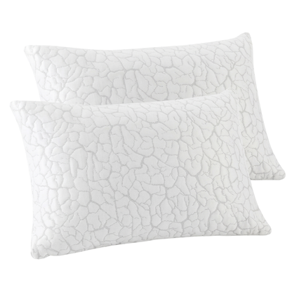 Cooling Adjustable Pillows with Shredded Foam Fill and Cover