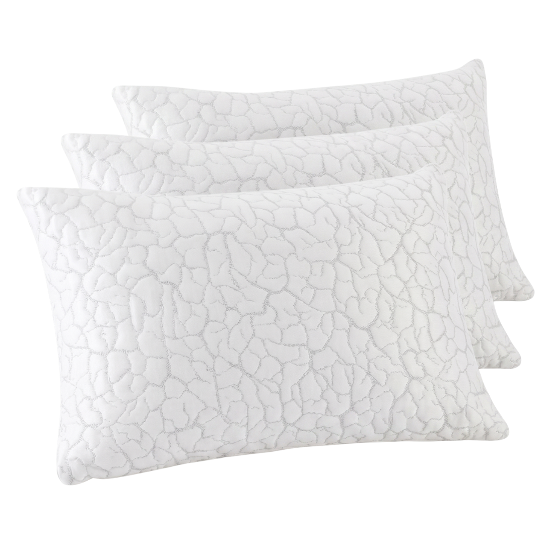 Cooling Adjustable Pillows with Shredded Foam Fill and Cover