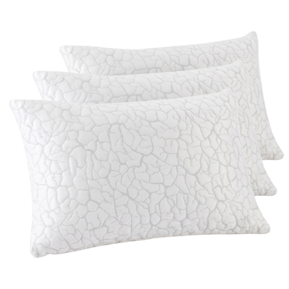Cooling Adjustable Pillows with Shredded Foam Fill and Cover