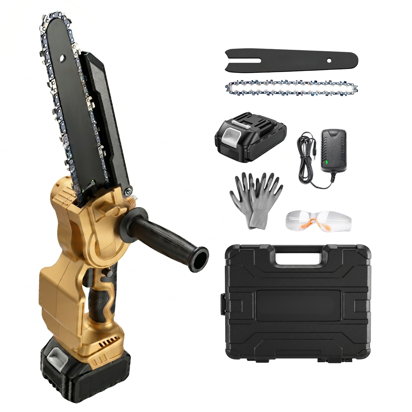 Cordless Battery Mini Chainsaw Chain Speed 32 ft/s Cutting System