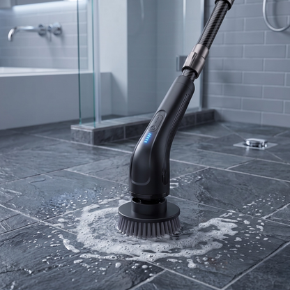Cordless Electric Spin Scrubber with Interchangeable Heads, Extendable