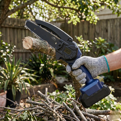 Cordless Mini Chainsaw Battery Powered Automatic Oil Feed System