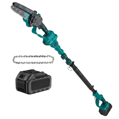 Cordless Pole Chainsaw with Extension Pole Overhead Branch Cutter