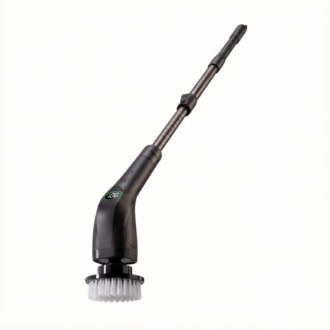 Cordless Spin Scrubber with 8 Brush Heads and Adjustable Handle