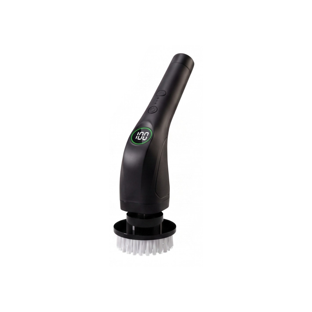 Cordless Spin Scrubber with 8 Brush Heads and Adjustable Handle
