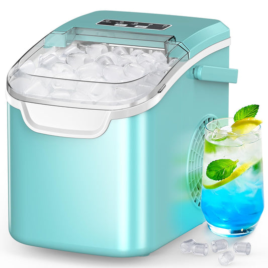 Countertop Ice Maker with Self-Cleaning and 26.5 lb Daily Capacity