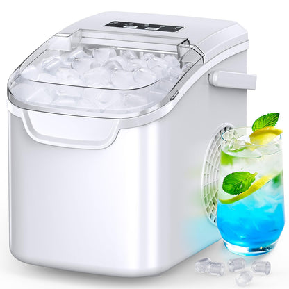 Countertop Ice Maker with Self-Cleaning and 26.5 lb Daily Capacity