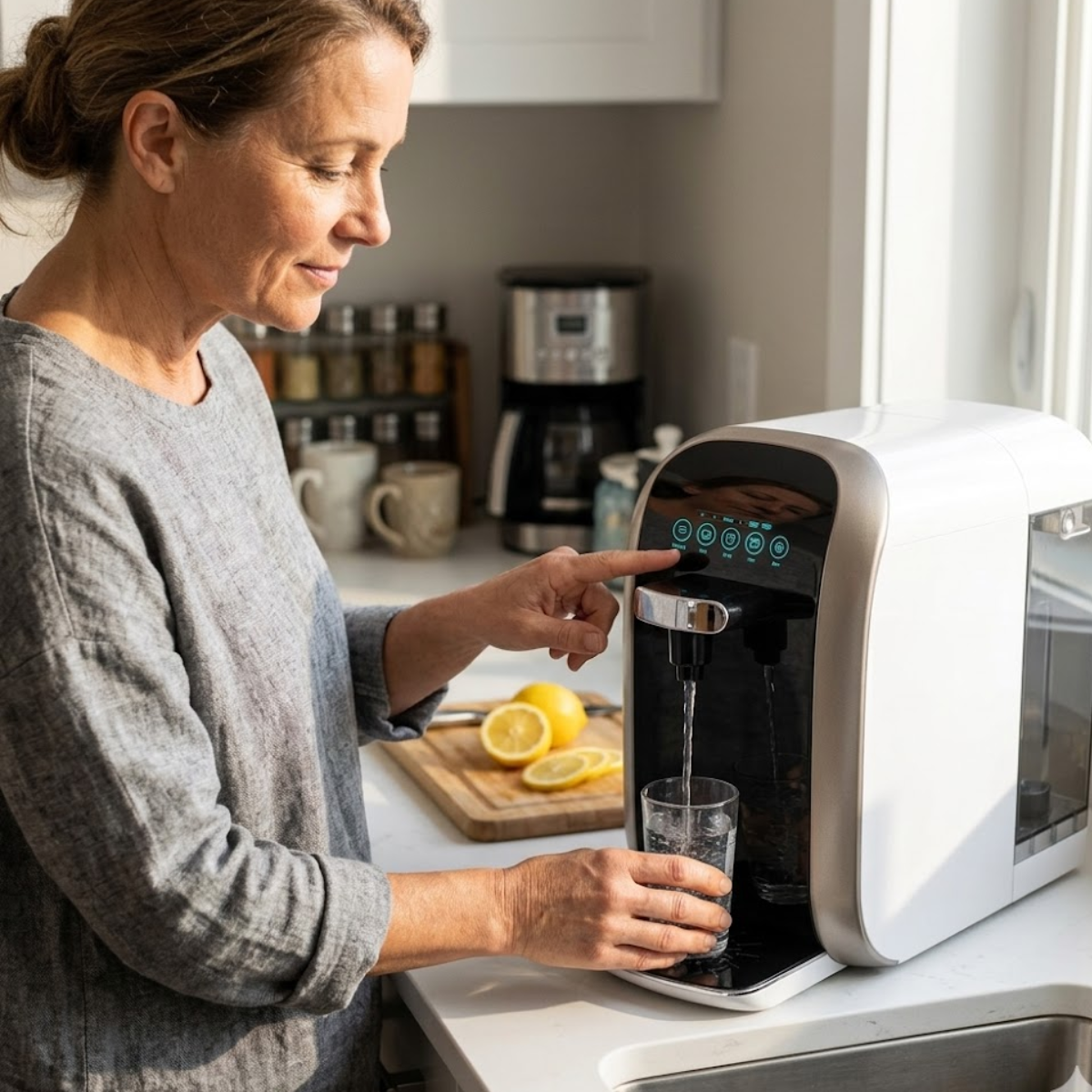 Countertop Reverse Osmosis Water Filter With UV Purifier System