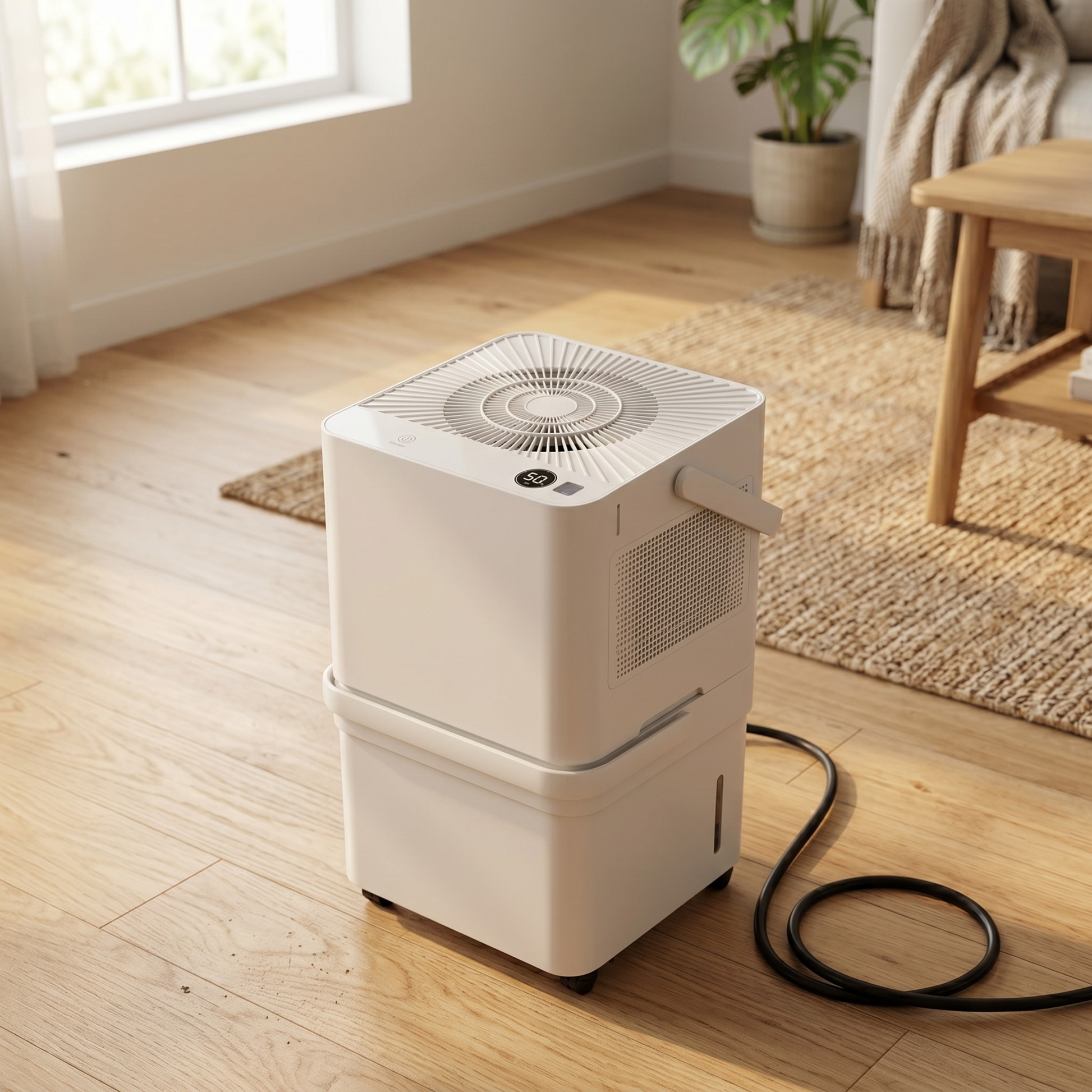 Dehumidifier with 12L Tank, Continuous Drain, with WiFi Control