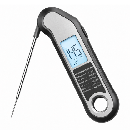 Digital Meat Thermometer Instant Read Water-Resistant BBQ Grill Probe