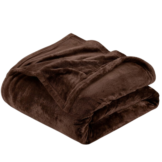 Double-Sided Flannel Fleece Breathable Blanket for All Season Use