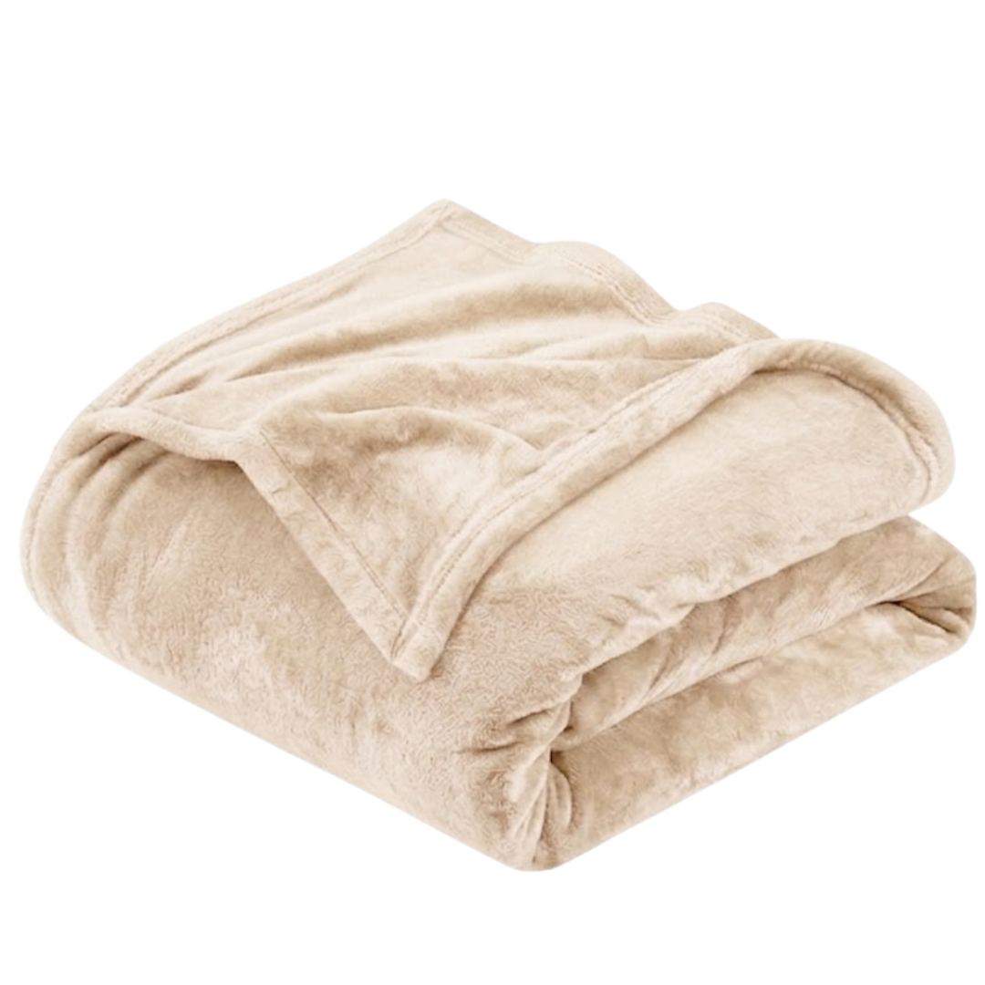 Double-Sided Flannel Fleece Breathable Blanket for All Season Use
