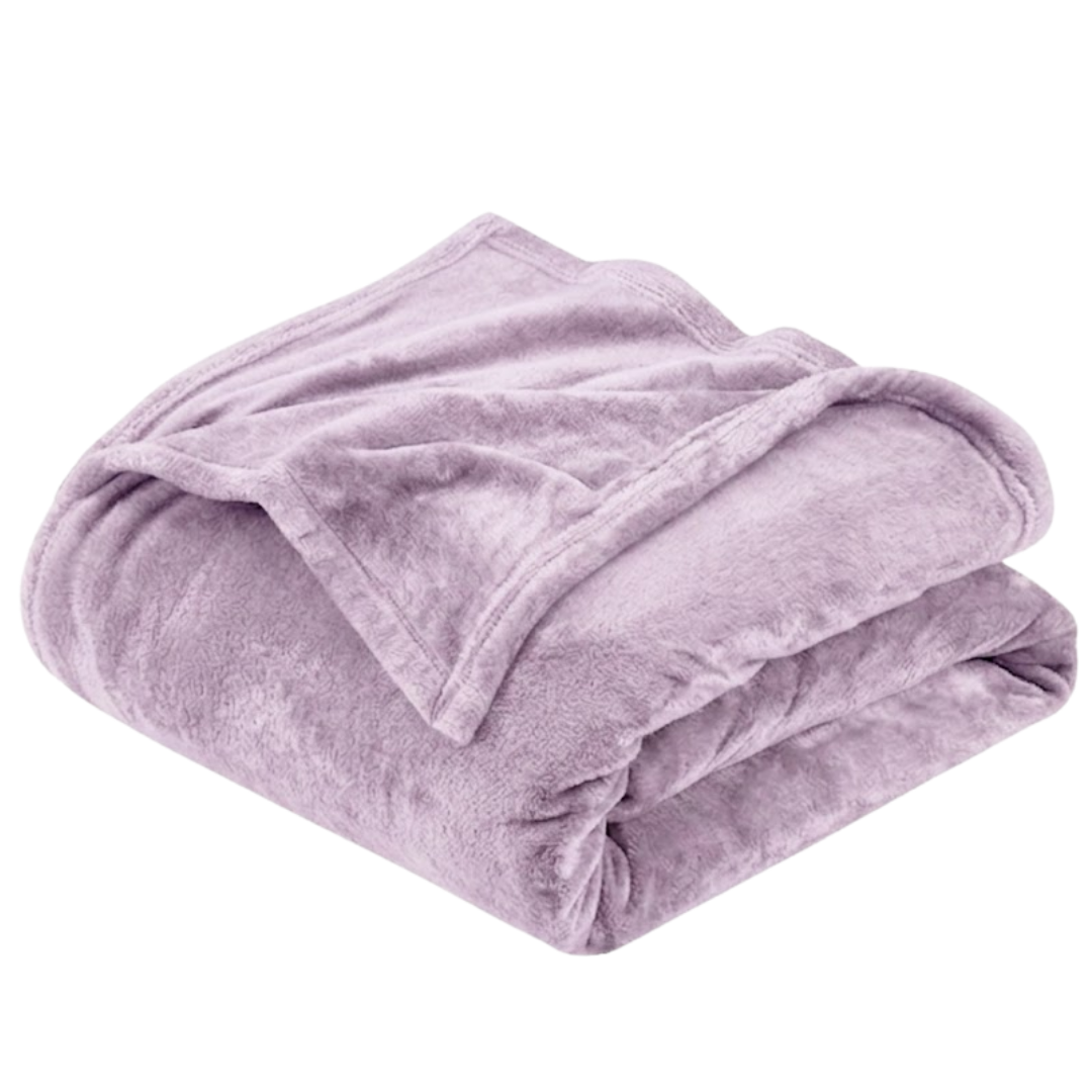 Double-Sided Flannel Fleece Breathable Blanket for All Season Use
