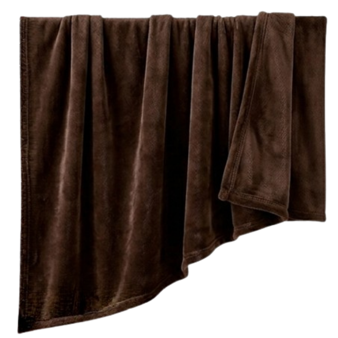 Double-Sided Flannel Fleece Breathable Blanket for All Season Use