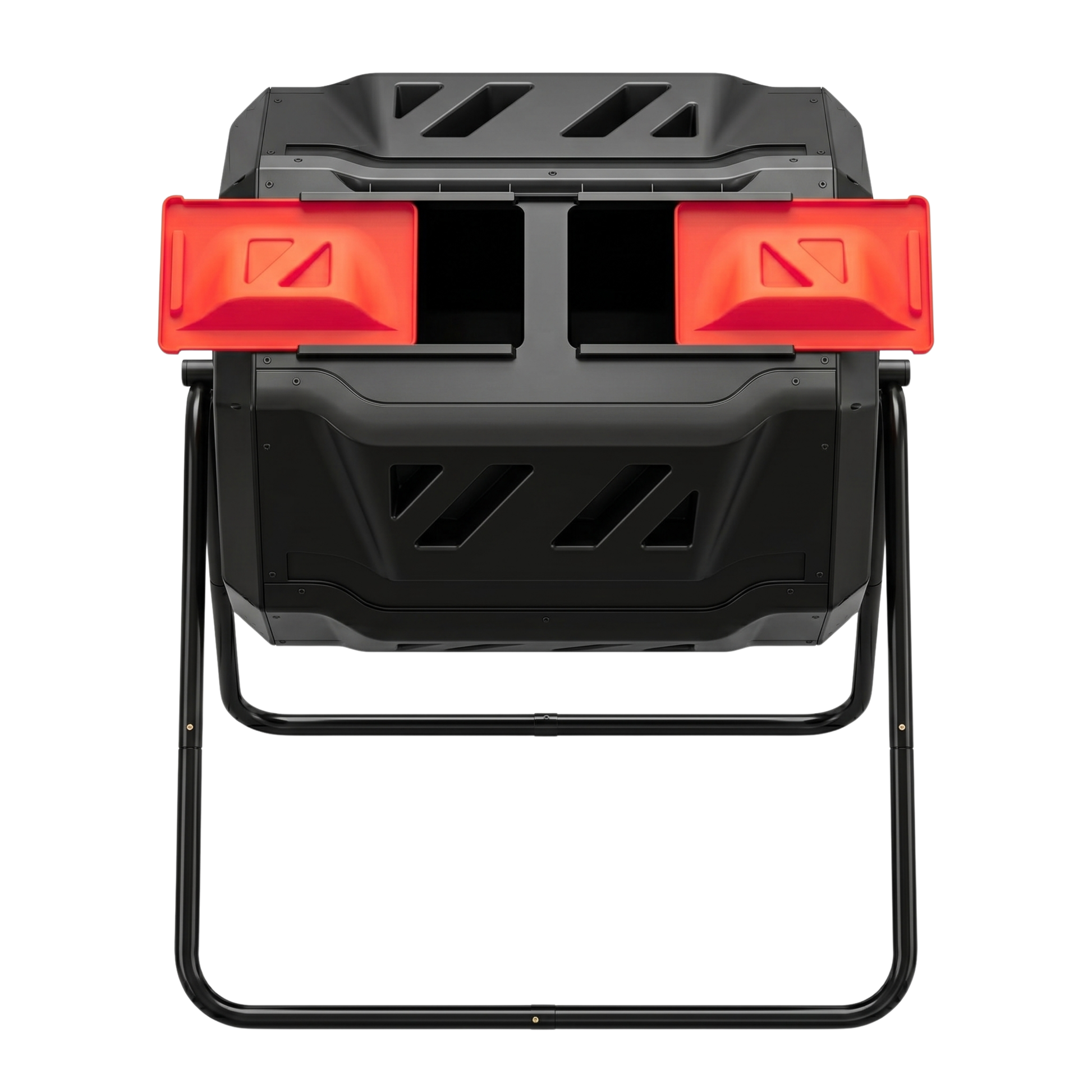 Dual Chamber Compost Bin 160L Rotating Octagonal Compost Tumbler