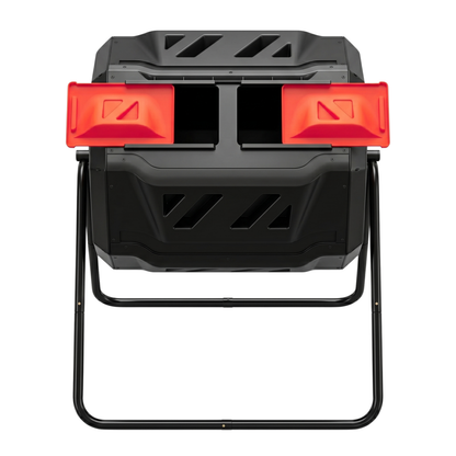 Dual Chamber Compost Bin 160L Rotating Octagonal Compost Tumbler