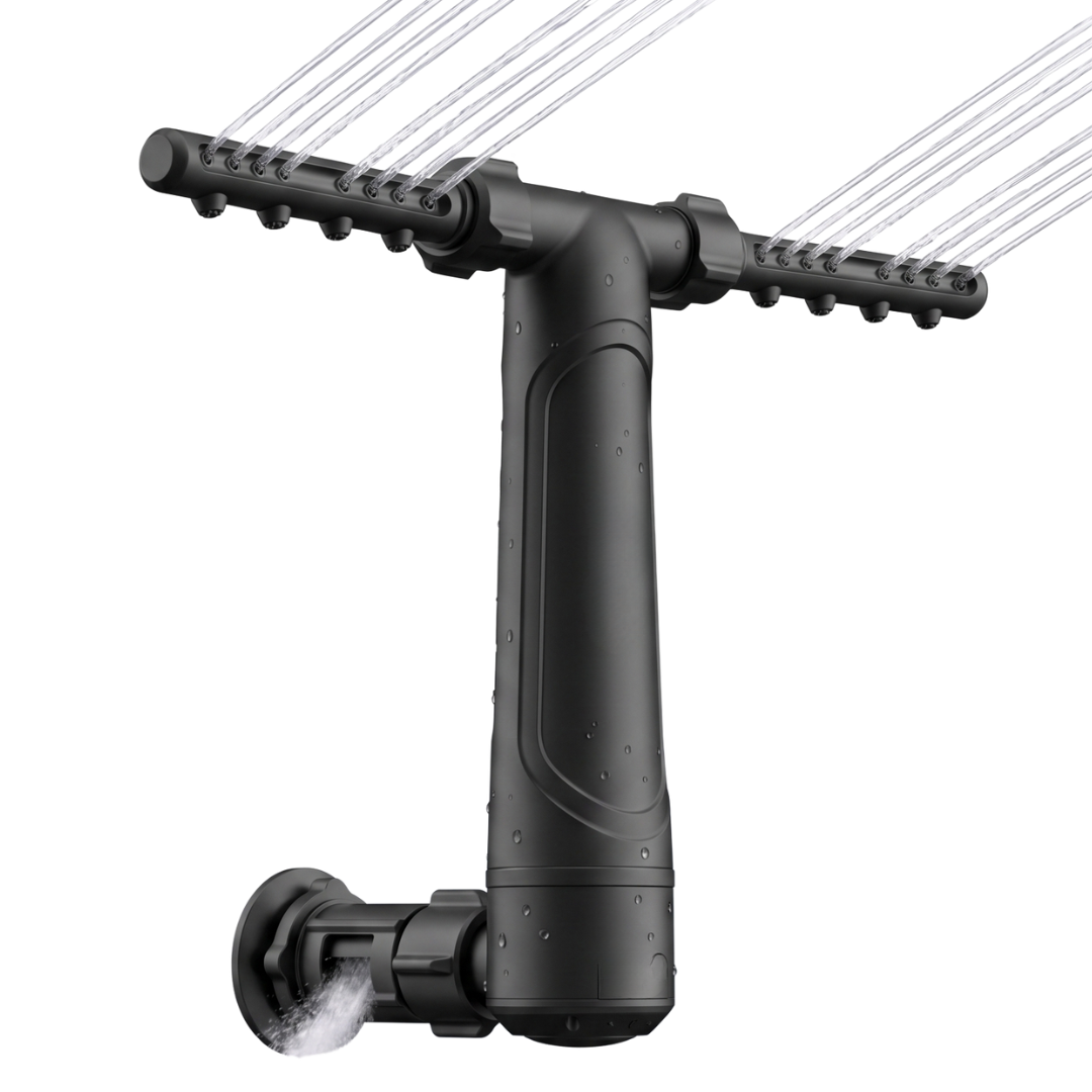 Dual Spray Pool Fountain with Adjustable 360° PVC Spray Tubes