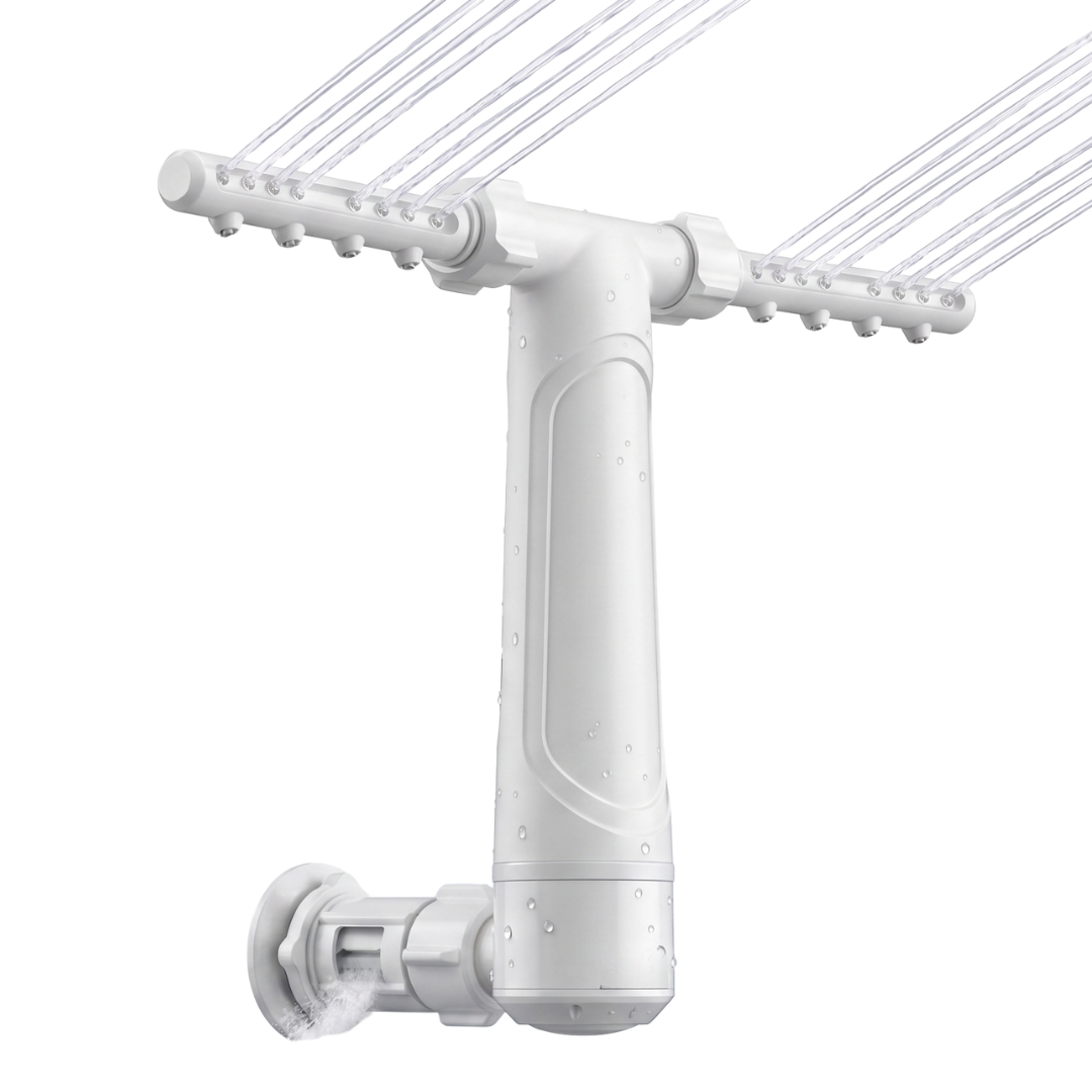 Dual Spray Pool Fountain with Adjustable 360° PVC Spray Tubes