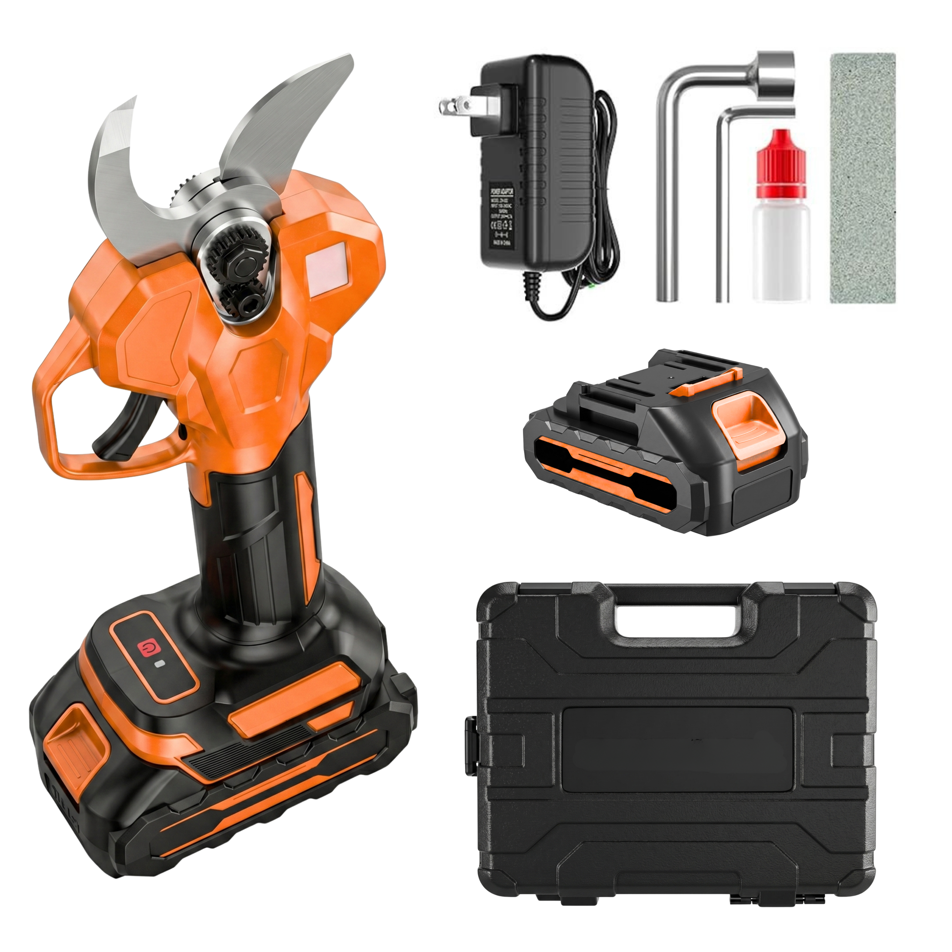 Electric Cordless Pruning Shears Brushless Motor Dual 21V Batteries