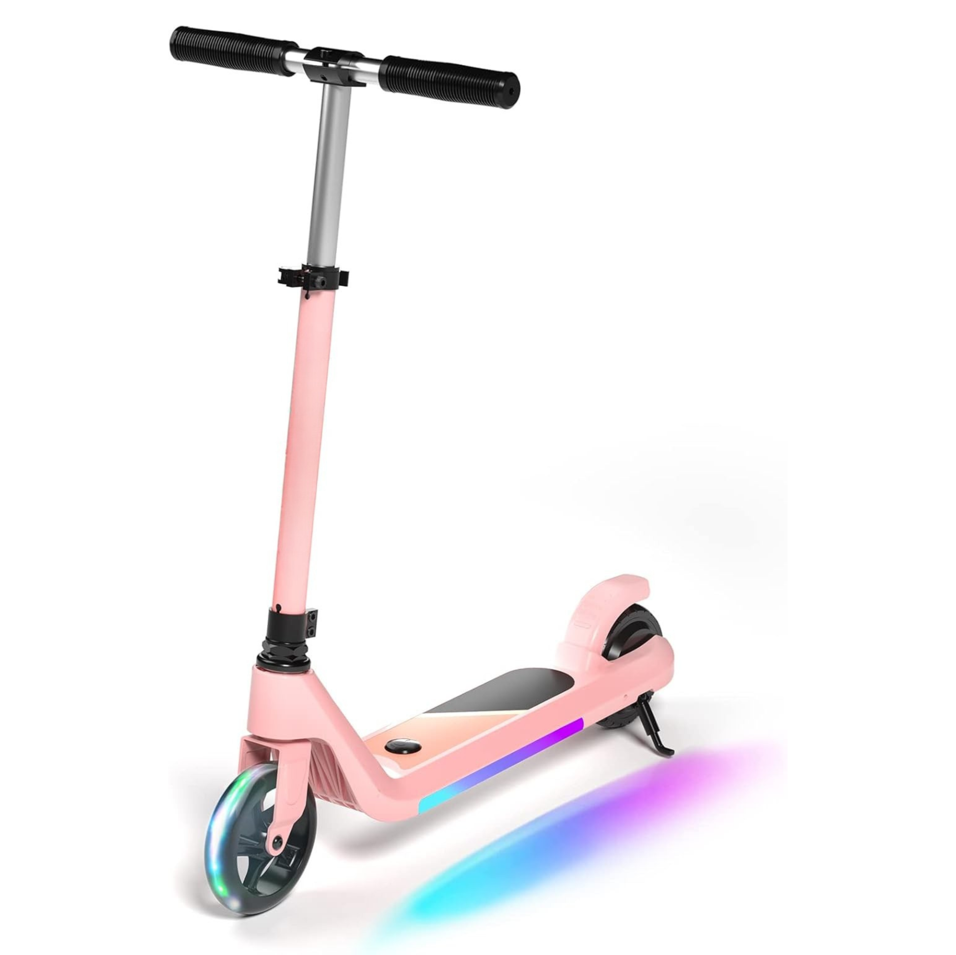 Electric Scooter for Kids 6–10 with LED Wheels & Adjustable Speed