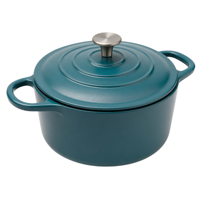 Enameled Cast Iron Dutch Oven 7-Quart Round Cooking Pot with Lid