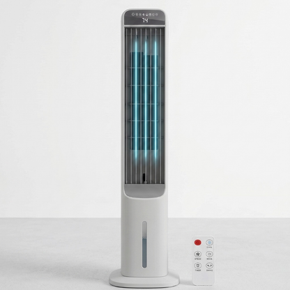 Evaporative Air Cooler Tower Fan with 3 Speeds and 4 Preset Modes