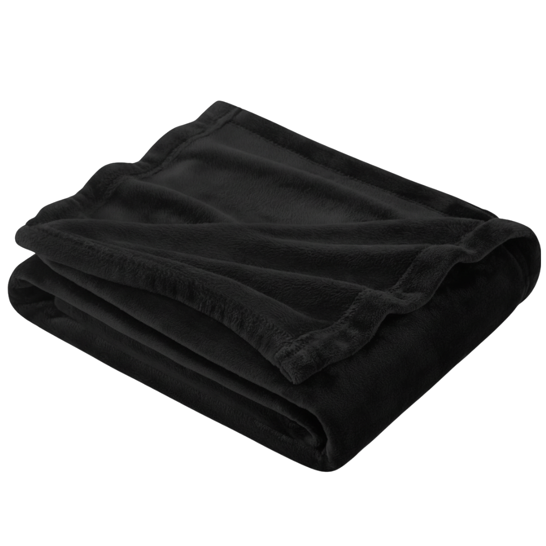 Flannel Fleece Blanket with Lightweight Warmth and Quick Dry Care