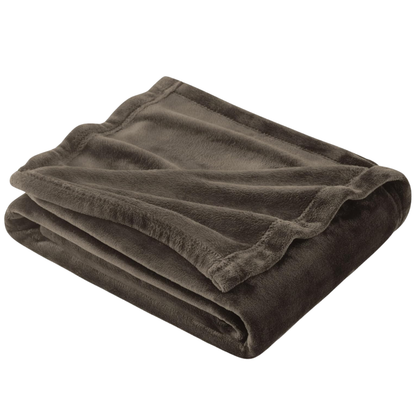 Flannel Fleece Blanket with Lightweight Warmth and Quick Dry Care