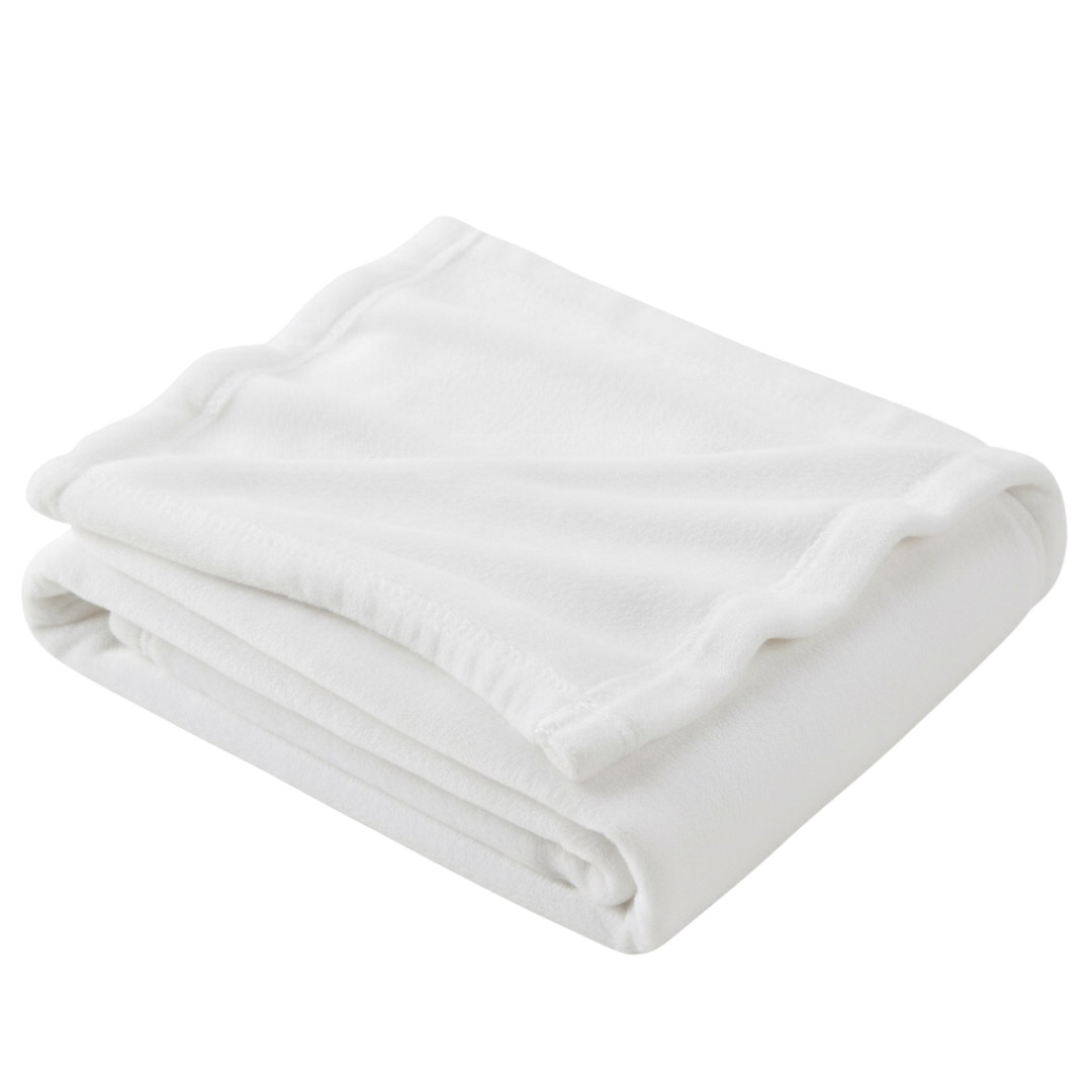 Flannel Fleece Blanket with Lightweight Warmth and Quick Dry Care