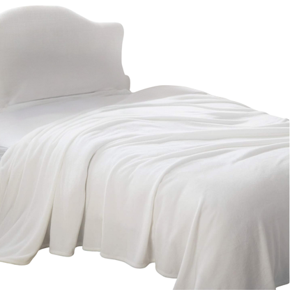 Flannel Fleece Blanket with Lightweight Warmth and Quick Dry Care