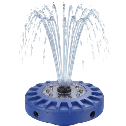 Floating Pool Fountain with LED Lights Rechargeable Water Pump