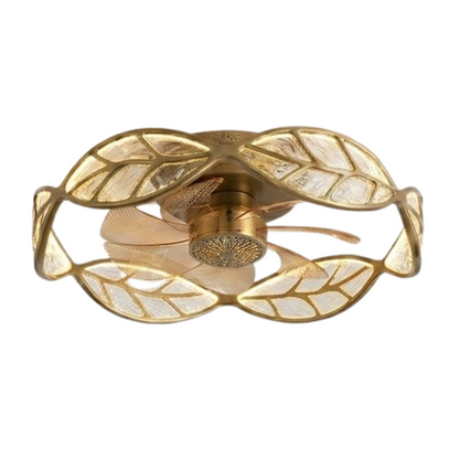 Flush Mount Ceiling Fan with 7-Blades and Integrated LED Light