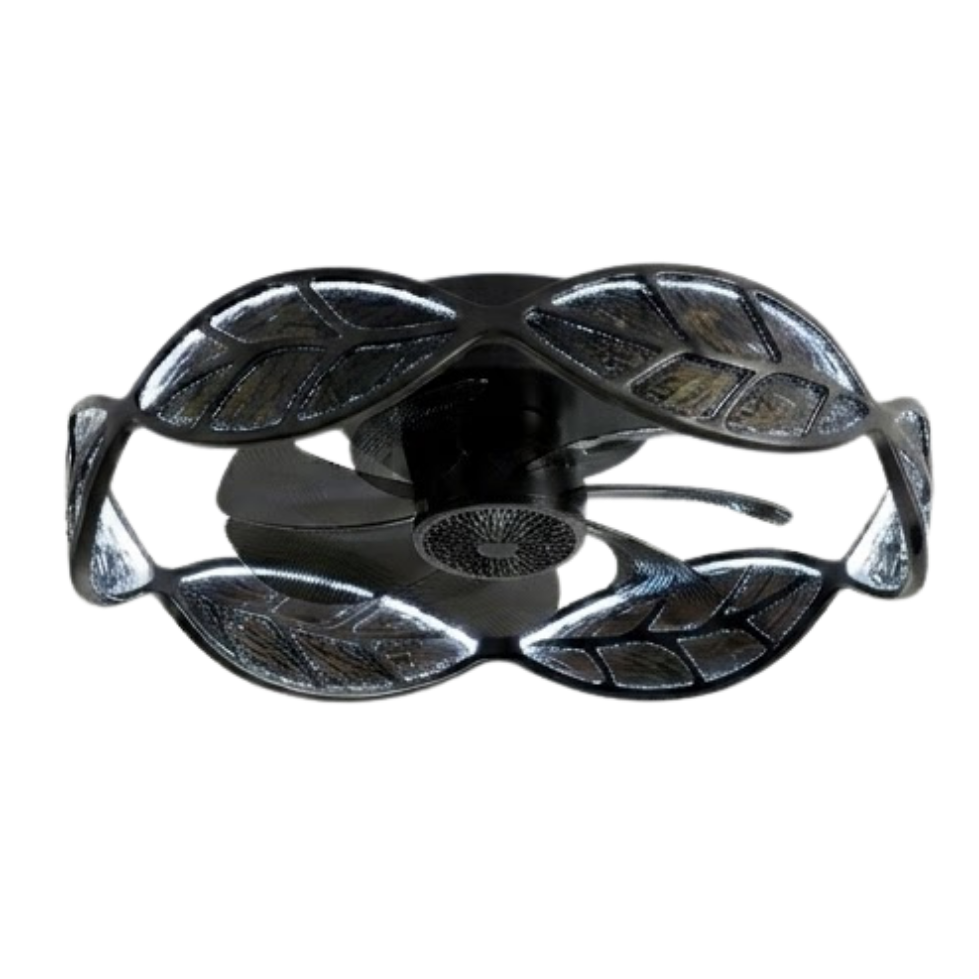 Flush Mount Ceiling Fan with 7-Blades and Integrated LED Light