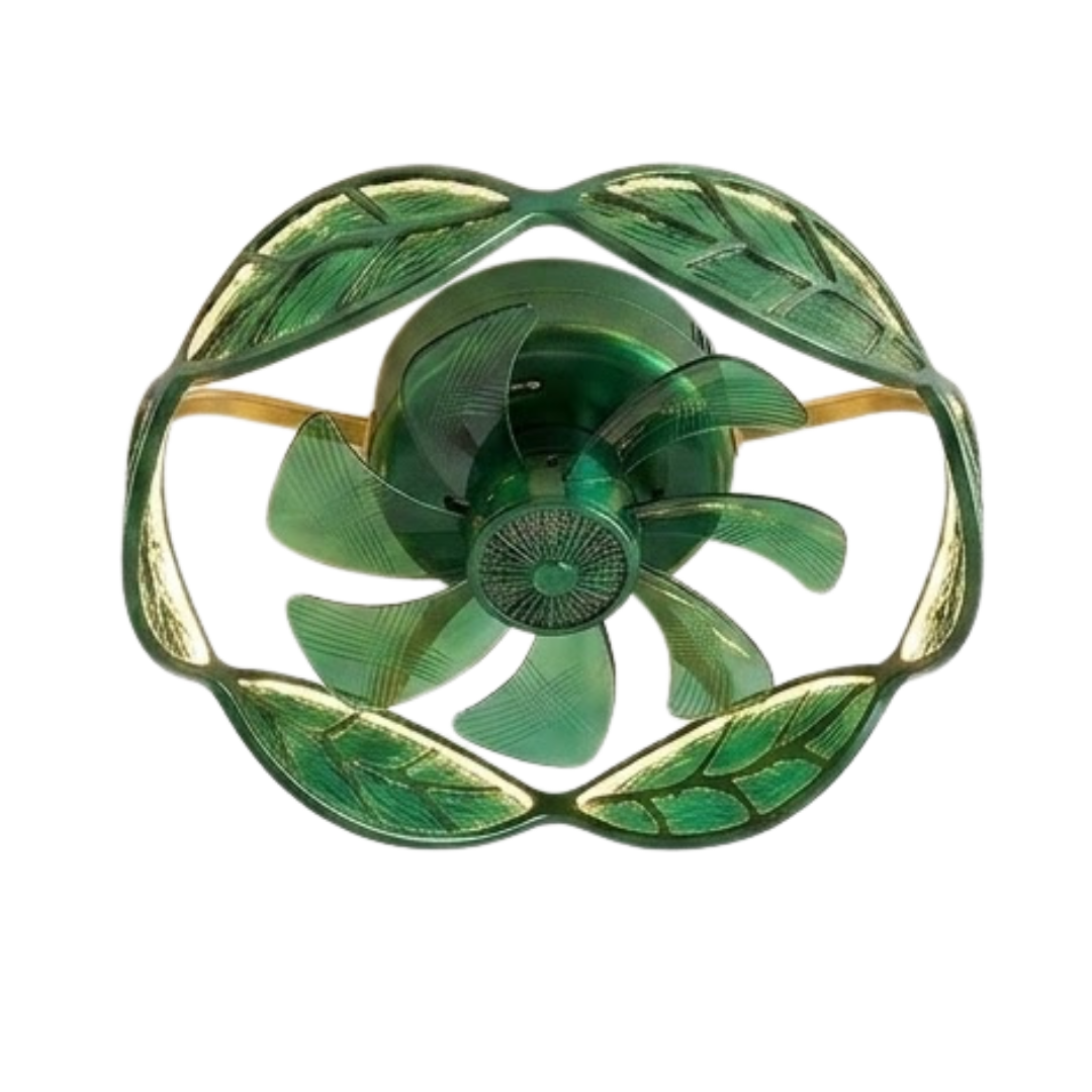 Flush Mount Ceiling Fan with 7-Blades and Integrated LED Light