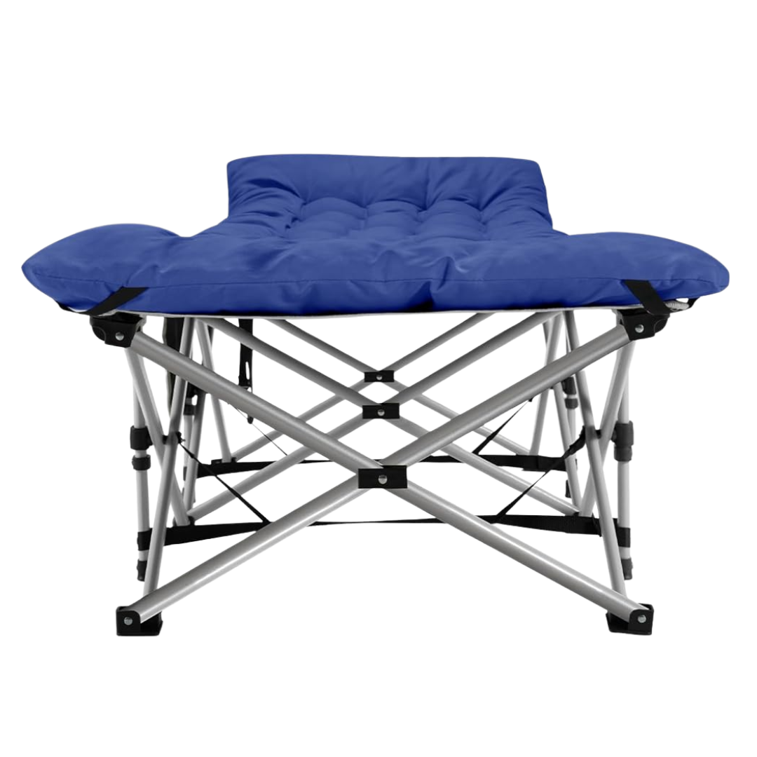 Foldable Camping Cot with 28 inches Wide Mattress and 600 lbs Capacity