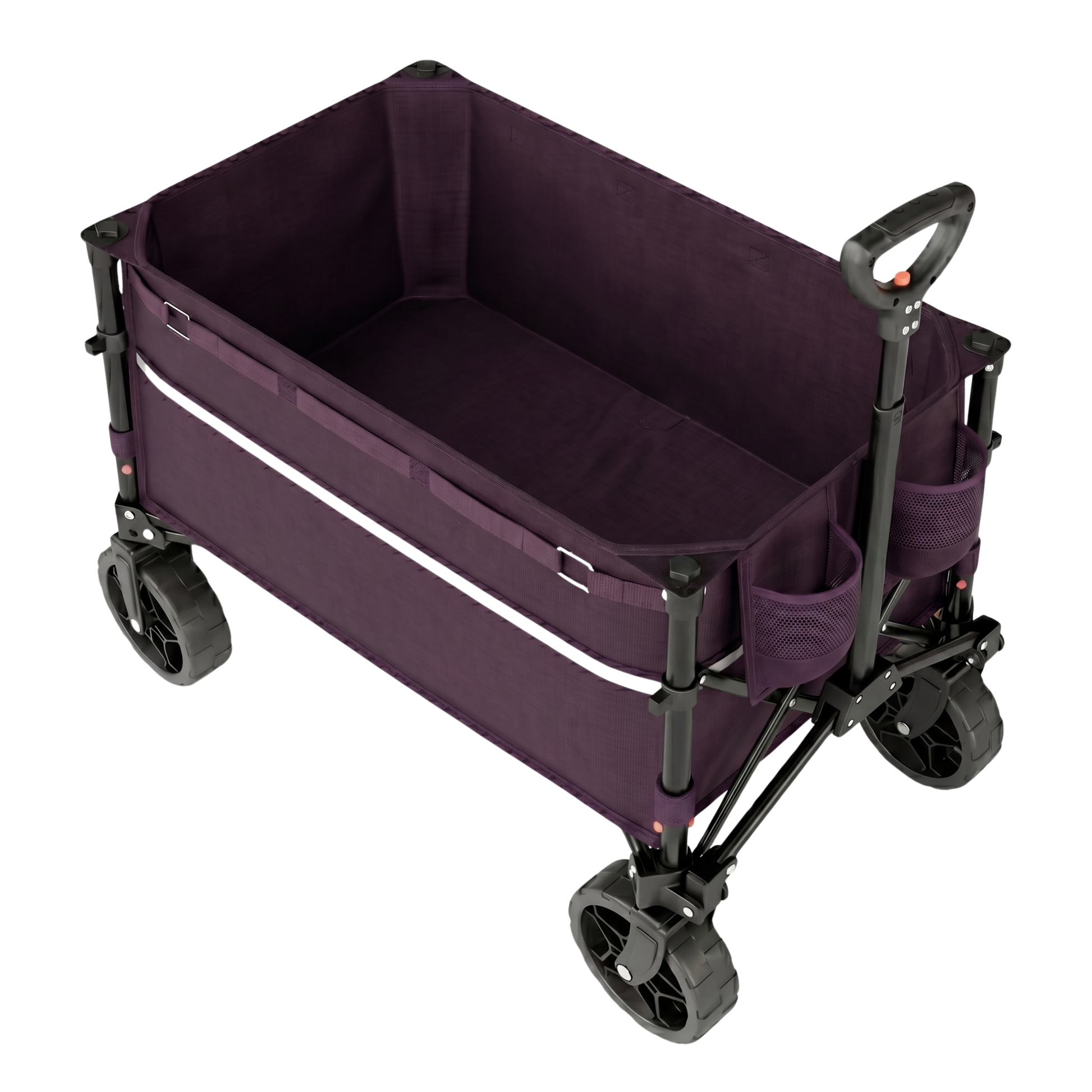 Folding Wagon Cart 260 lb Capacity with Wheels for Cargo Transport