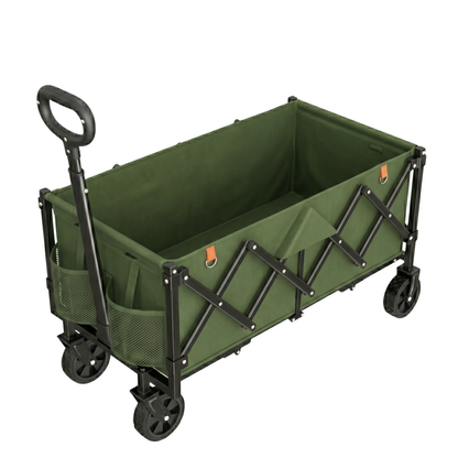 Folding Wagon Cart with Alloy Steel Frame and 360 lb Capacity