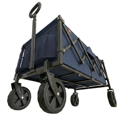 Folding Wagon Cart with Alloy Steel Frame and 360 lb Capacity