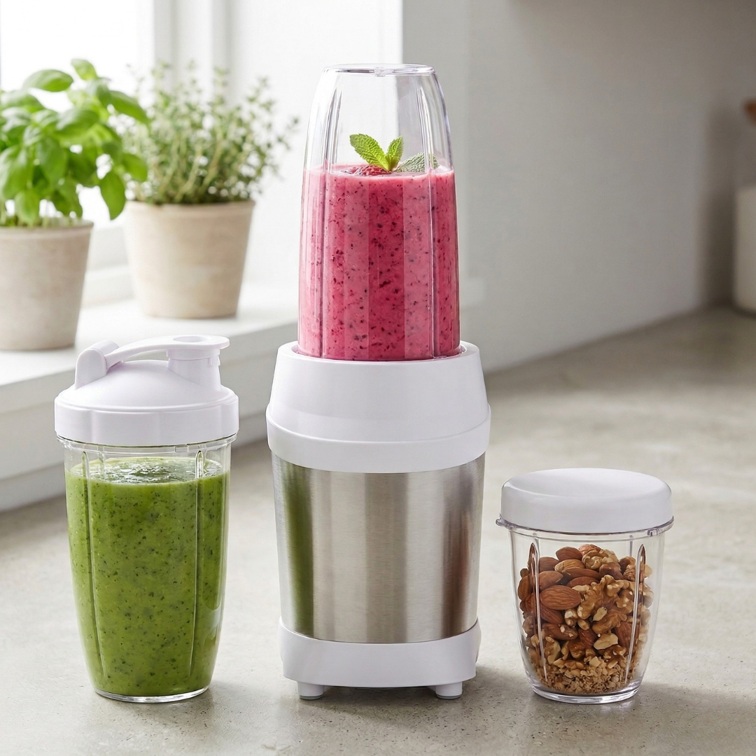 Food Prep and Smoothie Blender 1200W Ice Crushing, 3 Cups Portable