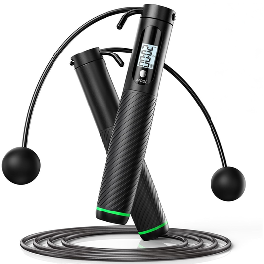 Full Length or Cordless Weighted Jump Rope with Digital Counter