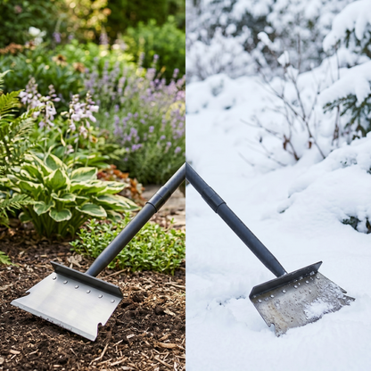 Garden Flat Shovel Scraper for Weeds, Ice, and Outdoor Cleanup