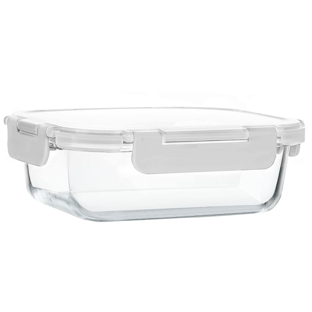 Glass Meal Prep Containers with Lids for Storage and Reheating