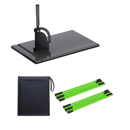Golf Alignment Stick Set with Angle Holder, Two Sticks, Carry Bag