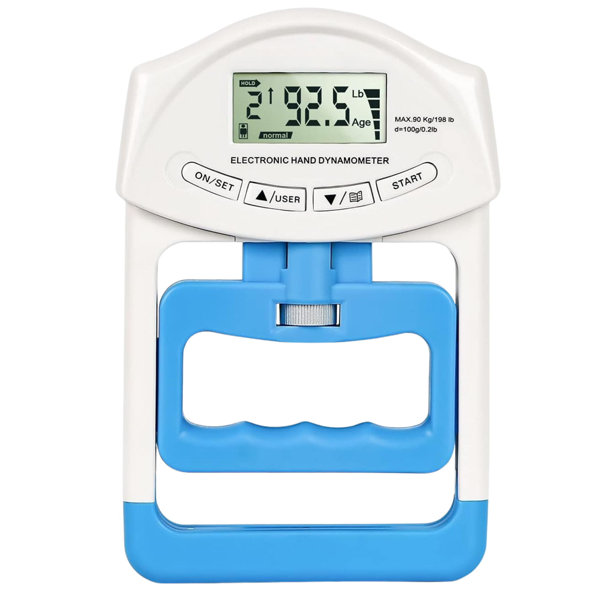 Grip Strength Dynamometer with Digital LCD Measurement Display