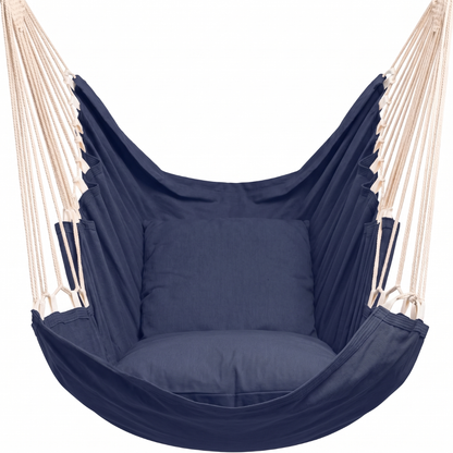 Hammock Swing Chair with Extended Leg Section, 440 lb Load Capacity