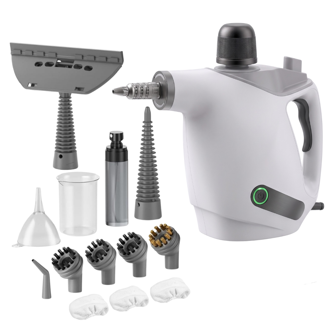 Handheld Steam Cleaner 1050W 500ml Capacity with Attachments