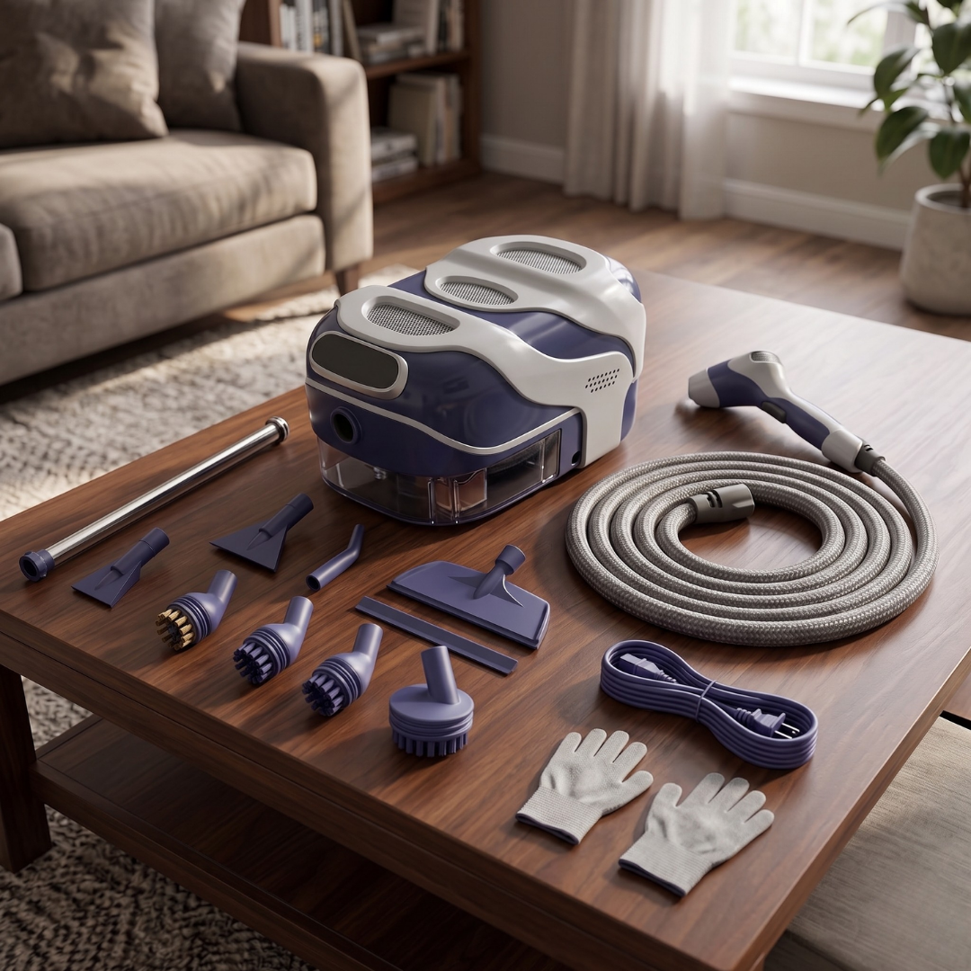 Handheld Steam Cleaner with 1400ml Tank and Multi Nozzle Kit