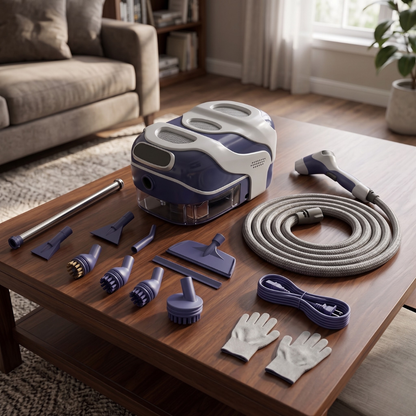 Handheld Steam Cleaner with 1400ml Tank and Multi Nozzle Kit